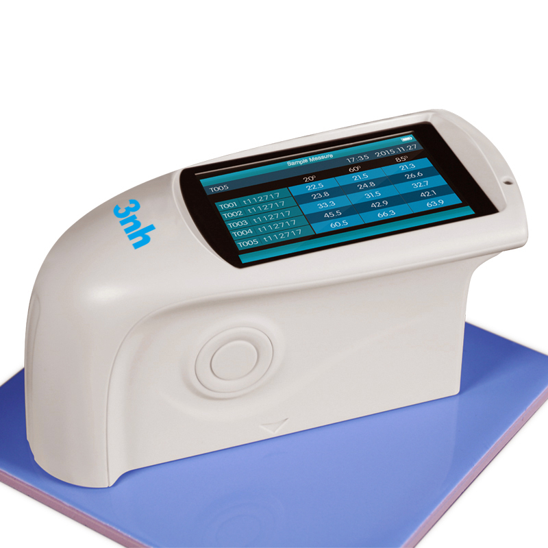 The three-angle gloss meter HG268 can measure the gloss of food surface